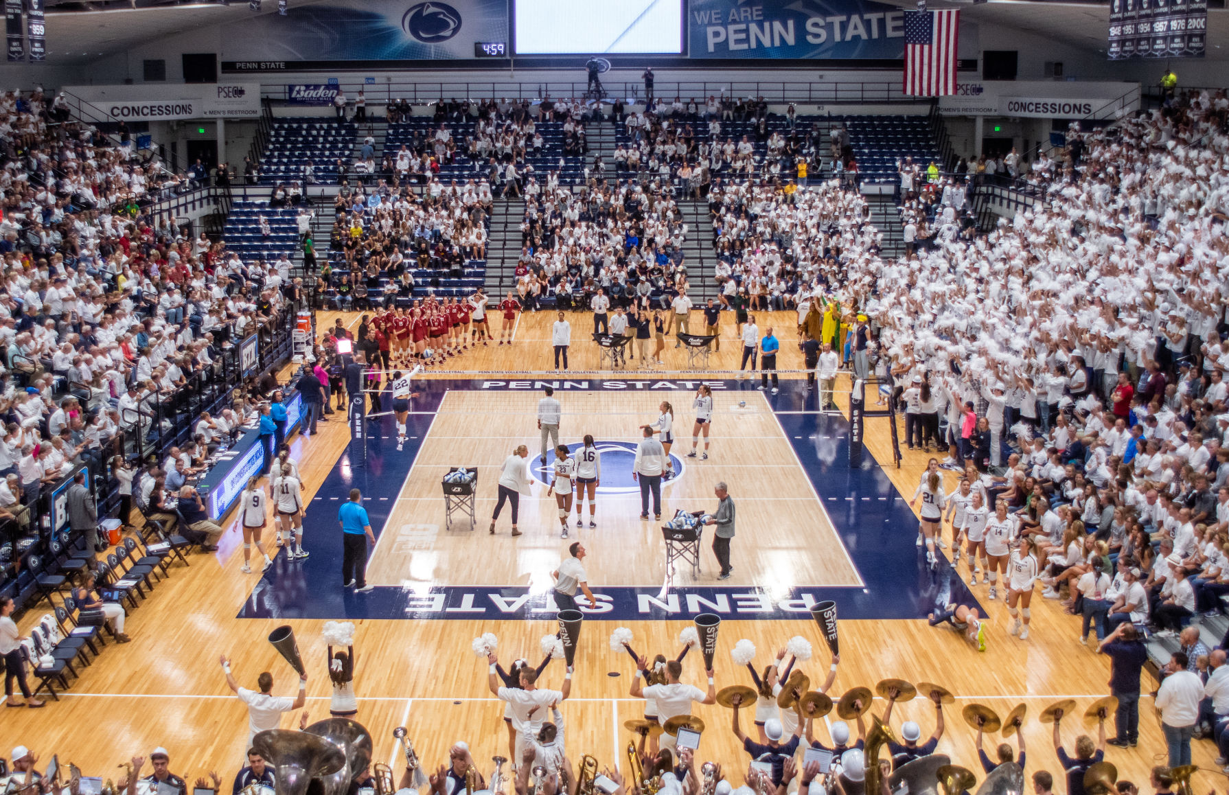 Penn State women's volleyball vs Stanford, Rec Hall